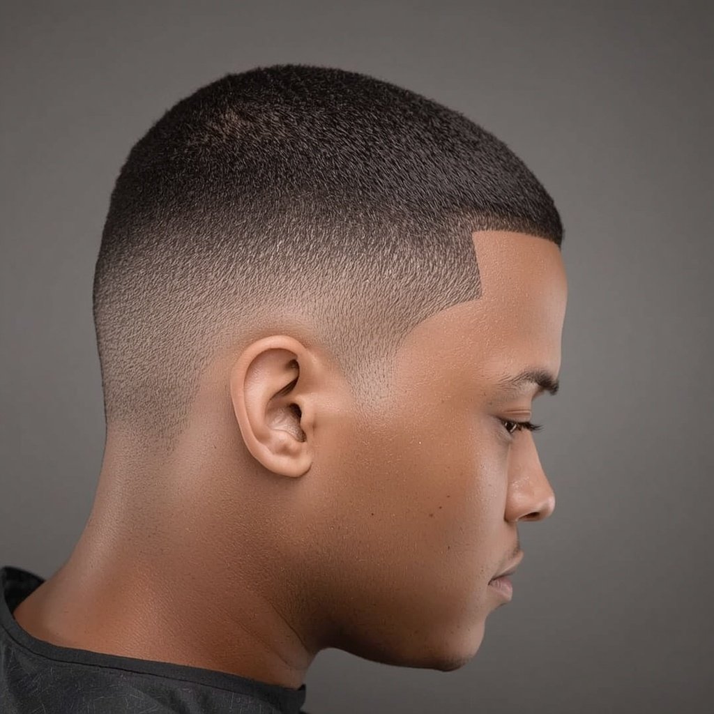 Temple fade haircut