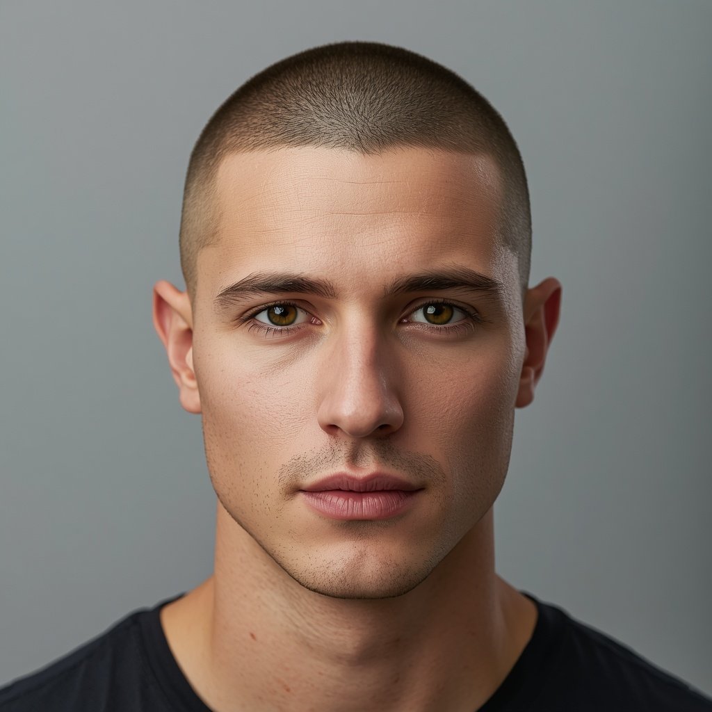 buzz cut hairstyle