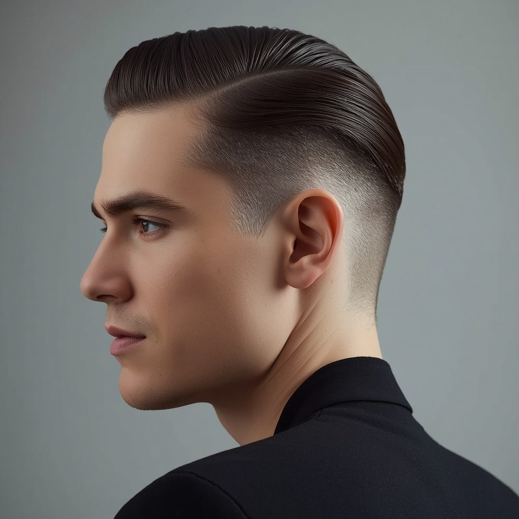 slick back haircut
