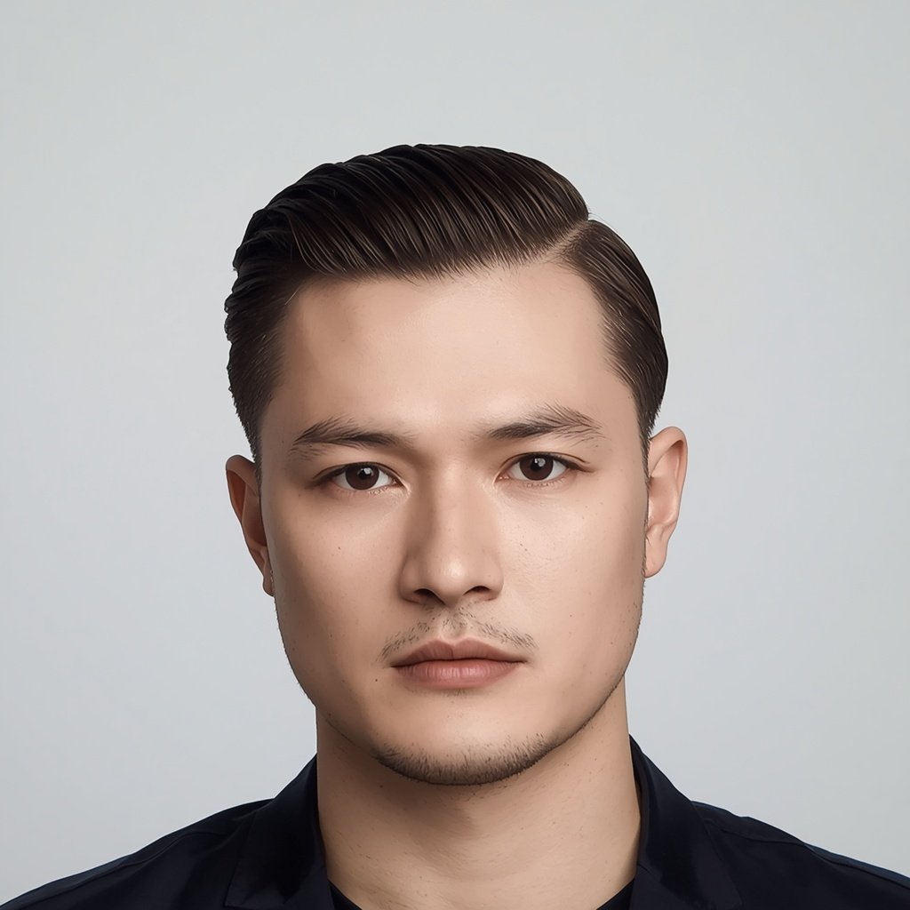 slick back hairstyle