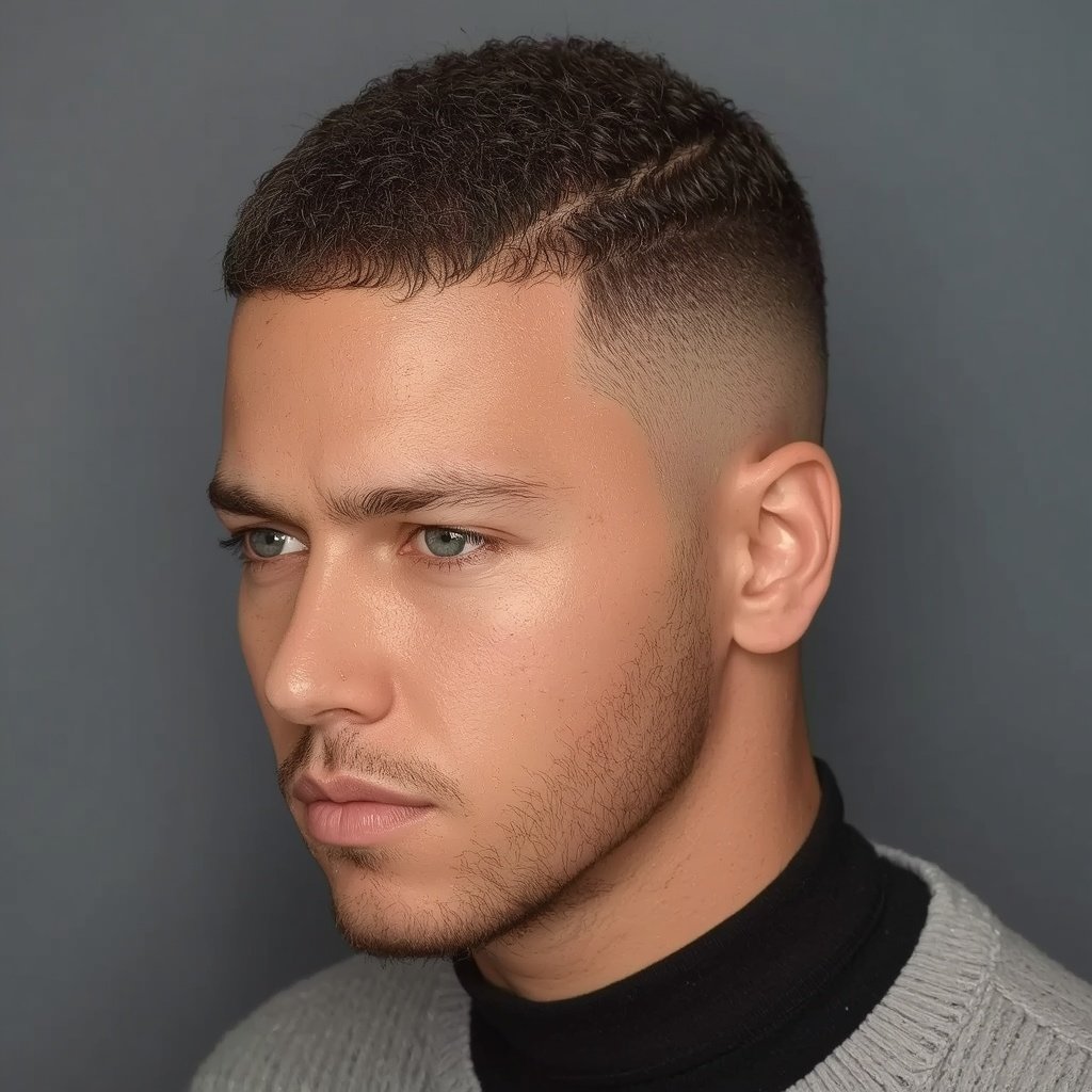 Textured crop haircut