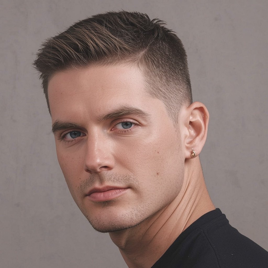 Textured crop haircut